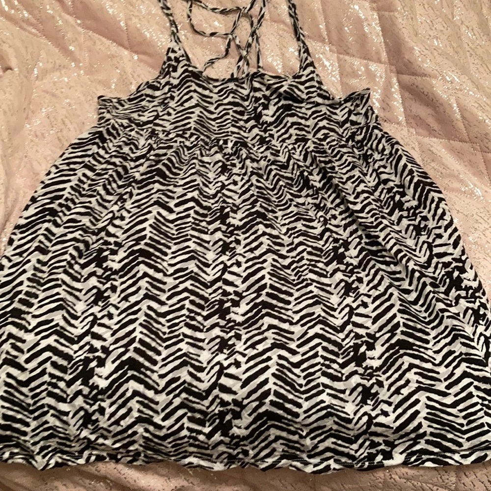 Zebra print tank